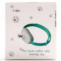 Ошейник-лазер для кошек, USB, зелёный