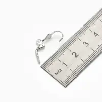Швензы для сережек с французской застёжкой, 18 мм (набор 5 пар), цвет серебро