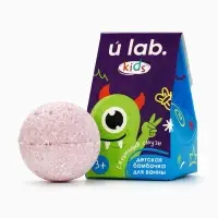 Бомбочка детская для ванны &laquo;Монстрики&raquo;, аромат ежевичный смузи 40 г, URAL LAB