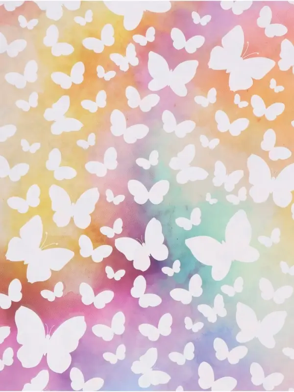 Бумага упаковочная двухсторонняя &laquo;Яркие бабочки&raquo;, глянец, 100&times;70 см