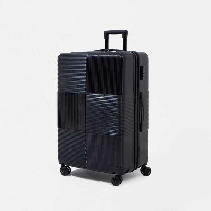 Чемодан большой 84 л (L), отдел на молнии, кодовый замок, цвет чёрный Чемодан большой 84 л (L), отдел на молнии, кодовый замок, цвет чёрный