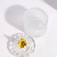 Шкатулка стеклянная &laquo;Золотая ёлочка&raquo;, 6.6&times;6.6&times;10.5 см