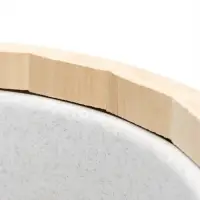 Ведро из липы, 15л,  пластиковая вставка, ручка-веревка "Русские узоры"