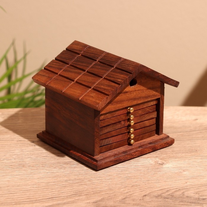 Подставки под горячее (набор 6 шт) 11х11х10 см, дерево шишам Подставки под горячее (набор 6 шт) 11х11х10 см, дерево шишам