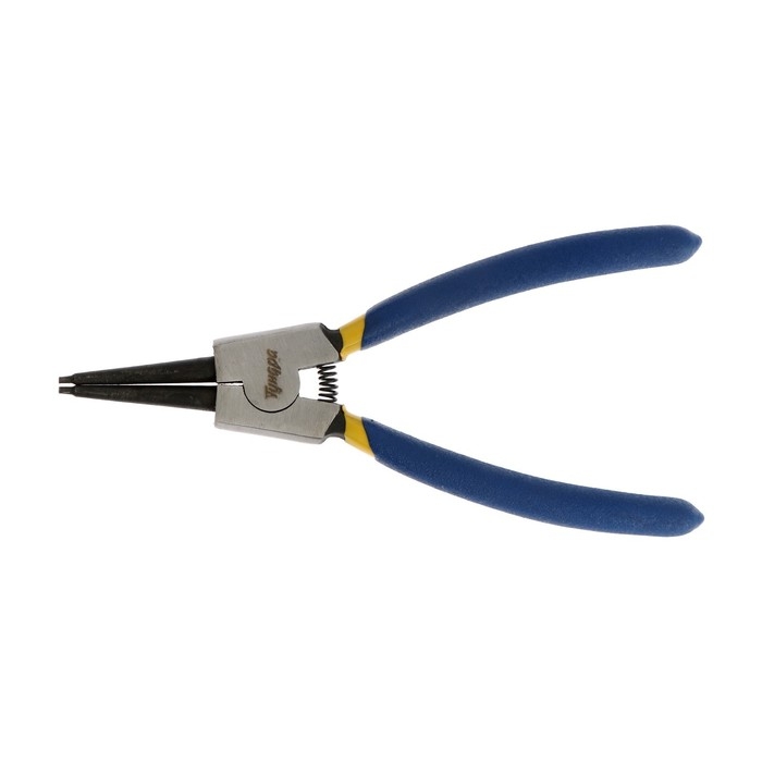 Съемник внешних стопорных колец ТУНДРА, прямые губки на разжим, 150 мм Съемник внешних стопорных колец ТУНДРА, прямые губки на разжим, 150 мм