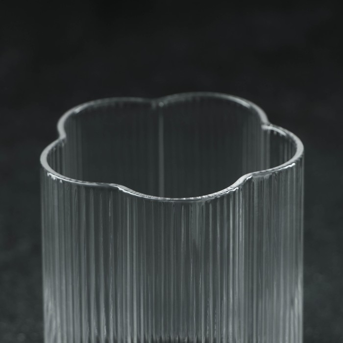 Стакан «Флер», 260 мл, 7×8 см, стекло, прозрачный