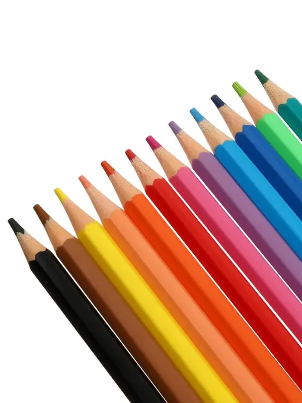 Карандаши 12 цветов, ErichKrause Frenchie, пластиковые, шестигранные