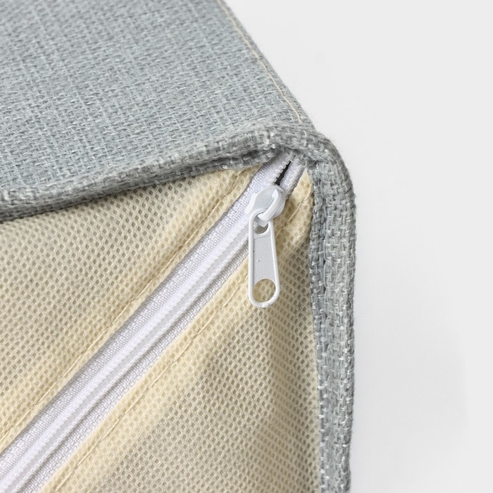 Короб LaDо́m «Франческа», 3 выдвижных ящика, 30×20×28 см, цвет серо-голубой Короб LaDо́m «Франческа», 3 выдвижных ящика, 30×20×28 см, цвет серо-голубой