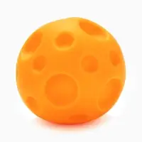 Игрушка для собак с пищалкой &laquo;Мячик планета&raquo;, 6.5 см, оранжевая