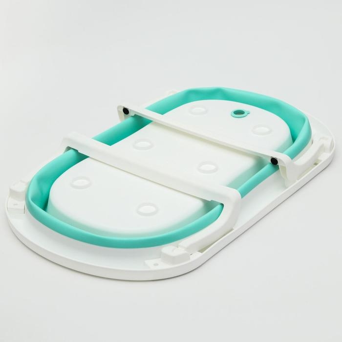 Ванночка детская складная со сливом, 75 см., цвет бирюзовый Ванночка детская складная со сливом, 75 см., цвет бирюзовый