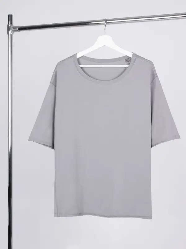 Футболка оверсайз унисекс Vozduh, светло-серая, размер XS/S Футболка оверсайз унисекс Vozduh, светло-серая, размер XS/S