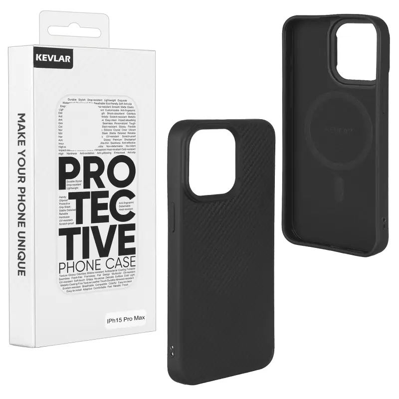Чехол iPh 15 Pro Max TPU Kevlar Чехол iPh 15 Pro Max TPU Kevlar