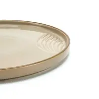 Тарелка плоская керамическая &laquo;Песчаный берег&raquo;, d=23 см, ручная работа