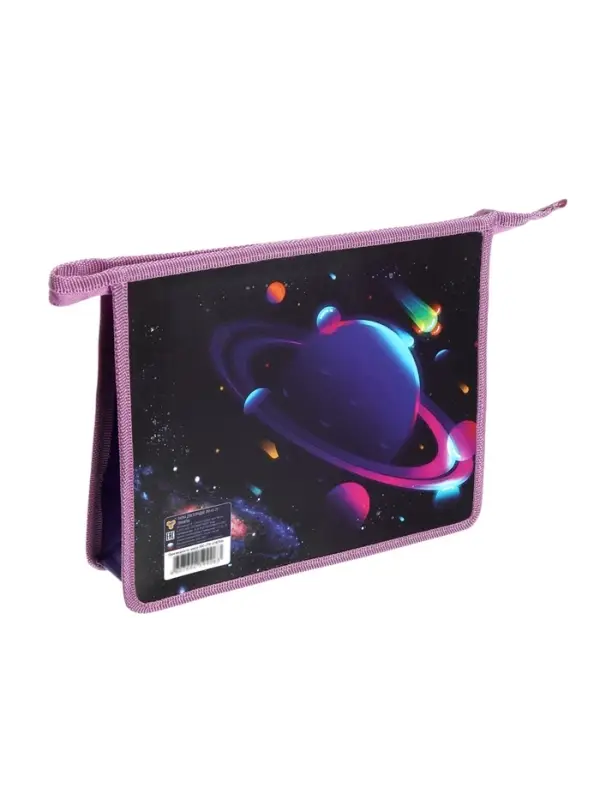 Папка для тетрадей А5 &laquo;Планеты&raquo;, молния сверху, 230&times;190&times;50 мм