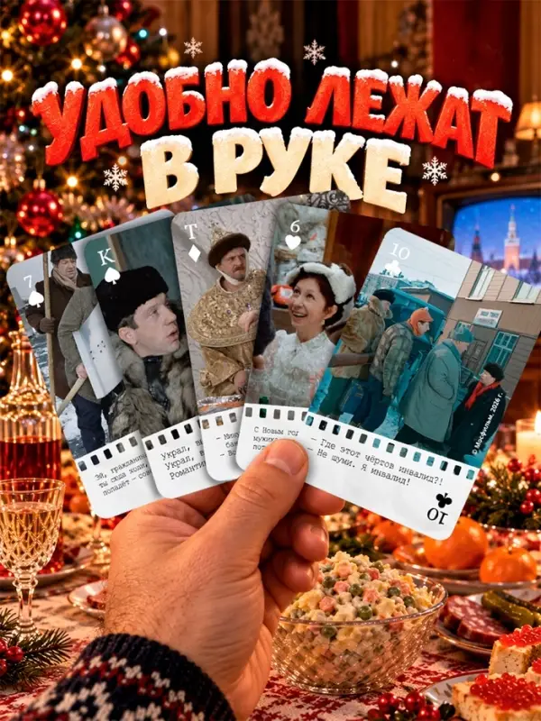 Сувенирные игральные карты &laquo;Новогоднее кино&raquo;, 36 карт