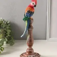 Фигура полистоун "Попугай" 33х12х12 см