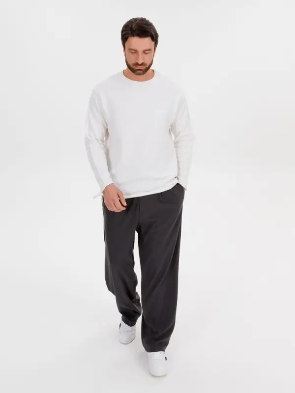 Лонгслив унисекс Siluetti Fuori, молочно-белый, размер L/XL