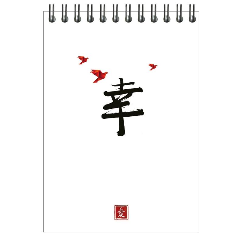 Блокнот А5 100л Mariner Япония клетка, обложка картон,спираль 0024