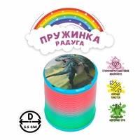Пружинка-радуга «Динозавр», цвета МИКС