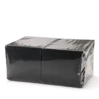 Салфетка однослойная &laquo;Мой выбор&raquo; БигПак интенсив чёрные, 350 л, 24&times;24