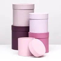Набор круглых подарочных коробок 5 в 1 &laquo;Весенний&raquo;, 20&times;20 - 11&times;11 см