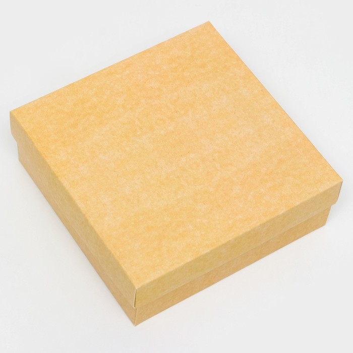 Коробка подарочная складная, упаковка, крышка-дно, крафт, 15 х 15 х 5 см Коробка подарочная складная, упаковка, крышка-дно, крафт, 15 х 15 х 5 см