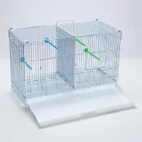 Клетка для птиц пролётная укомплектованная Bd=5/2w, 62&times;27&times;40 см, белая