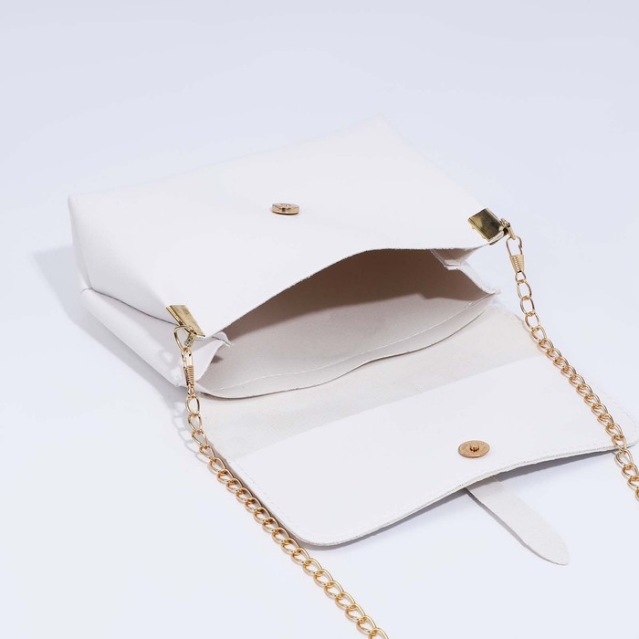 Сумка-мессенджер на магните, цвет белый Сумка-мессенджер на магните, цвет белый