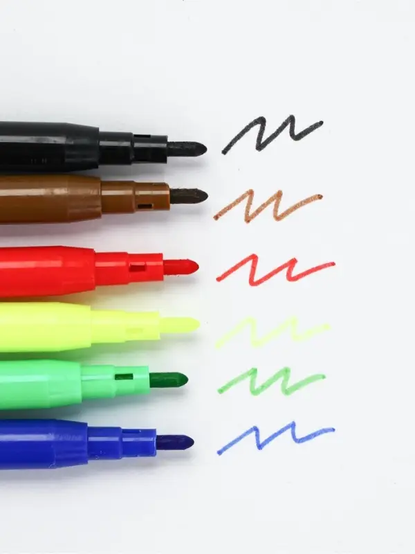 Фломастеры 6 цветов, вентилируемый колпачок &laquo;Герб&raquo;