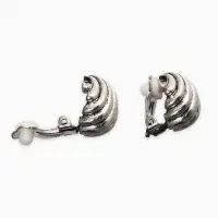 Клипсы "Винтаж" ракушка, цвет чернёное серебро Клипсы "Винтаж" ракушка, цвет чернёное серебро