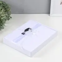 Фотоальбом на 100 фото 13х18 см "Жених и невеста" в коробке 4х23х29,5 см