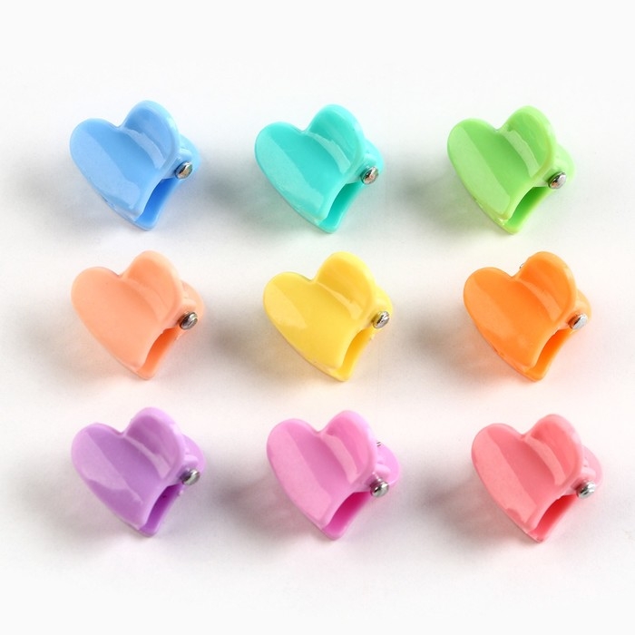 Краб для волос , мини , набор «Для самой нежной», 100 шт., размер крабика 1.5 х 1.5 см Краб для волос , мини , набор «Для самой нежной», 100 шт., размер крабика 1.5 х 1.5 см