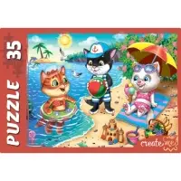 Пазл &laquo;Забавные котики&raquo;, 35 элементов, МИКС