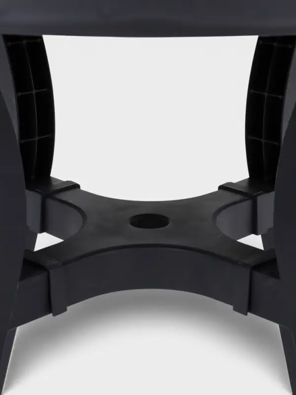 Стол садовый &laquo;Атлант&raquo;, 80&times;80&times;76.5 см, круглый, пластиковый, цвет графитовый