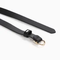 Ремень женский, 1.8&times;105 см, золотистая пряжка, чёрный