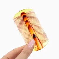 Расчёска двусторонняя, 10.5&times;5 (&plusmn;1) см, цвет янтарный