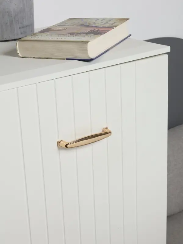 Ручка-скоба мебельная ТУНДРА РС192GP, м/о 96 мм, цвет золото