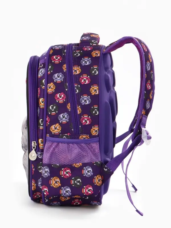 Рюкзак школьный для девочки, с эргономичной спинкой, с пеналом, 30&times;12&times;36 см, разноцветный