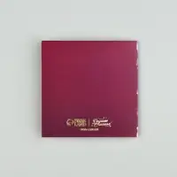 Открытка с конвертом «Сияй», тиснение, 7 х 7 см