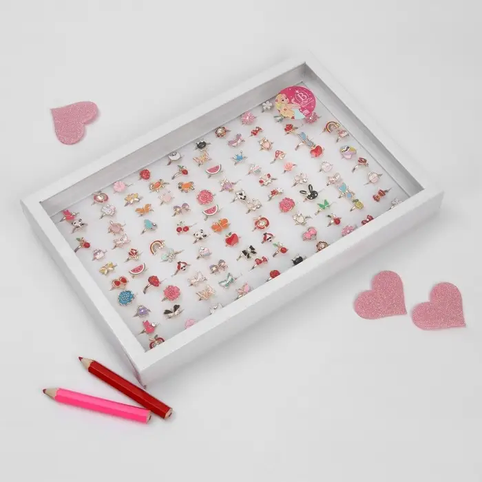 Кольцо детское Выбражулька «Воображение», форма МИКС, цвет МИКС Кольцо детское Выбражулька «Воображение», форма МИКС, цвет МИКС