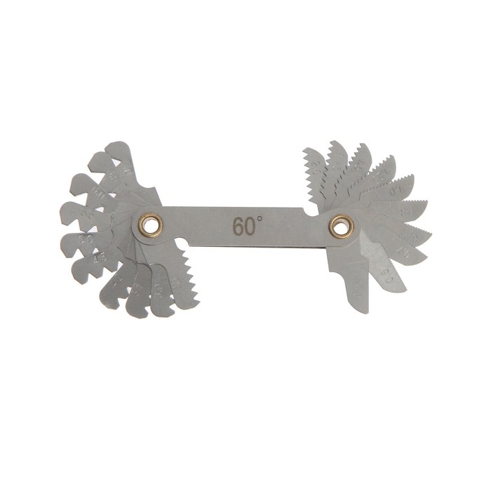 Резьбомер ТУНДРА, метрическая резьба, 0.5 - 7 мм Резьбомер ТУНДРА, метрическая резьба, 0.5 - 7 мм