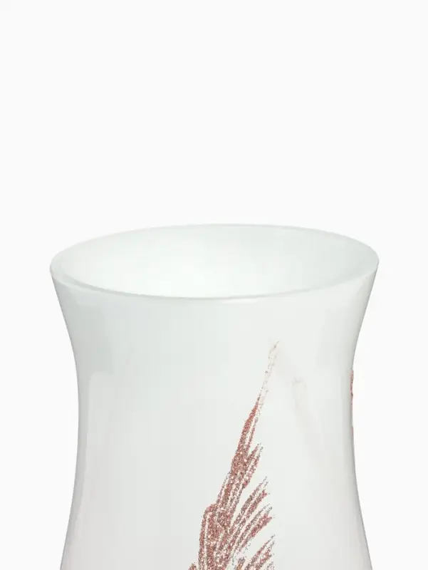 Ваза &laquo;Золотые листья&raquo;, h=30 см, d=12 см, стекло