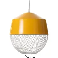 Светильник потолочный BayerLux Lea, 1&times;40 Вт, Е27, рапсово-жёлтый, 26&times;26&times;32 см