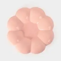 Чайная пара "Облако" цвет розовый, блюдце 14х3см, чашка 12х8,5х7 см