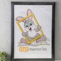 Фоторамка для фото 50&times;70 см Keep memories Luxe Elegance, пластик, чёрный, (пластиковый экран)