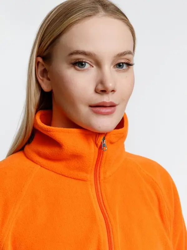 Куртка флисовая унисекс Fliska, оранжевая, размер M/L Куртка флисовая унисекс Fliska, оранжевая, размер M/L