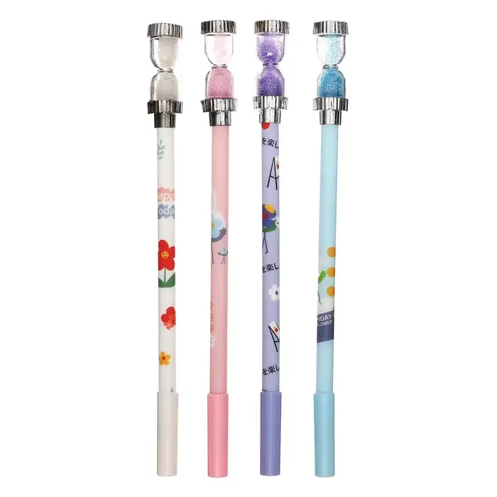 Ручка-прикол Calligrata &laquo;Песочные часы&raquo;, чёрный стержень, гелевая, МИКС