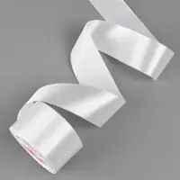 Лента атласная, 50 мм, 23&plusmn;1 м, белая №01