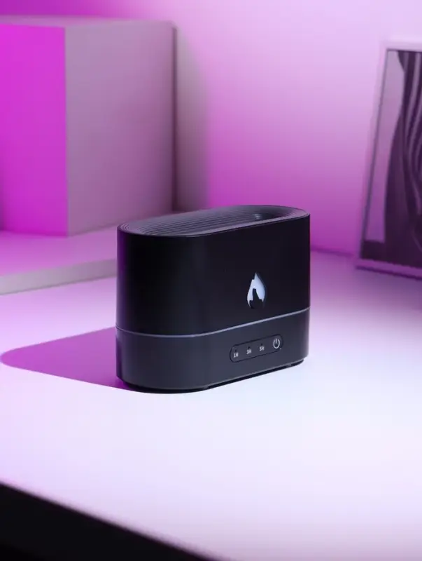 Увлажнитель воздуха LHU-15, ультразвуковой, 250 мл, эффект пламени, 4.5 Вт, 3 режима, подсветка, USB