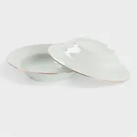 Сервиз столовый Добрушский завод &laquo;Голубка&raquo;, 36 предметов, 4 вида тарелок, фарфор, белый